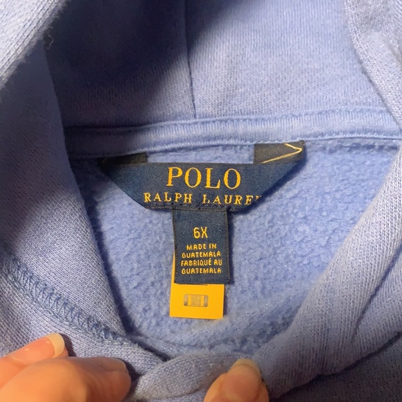 Little Girls Ralph Lauren Polo Hoodie, EUC, Size 6X - Picture 3 of 8
